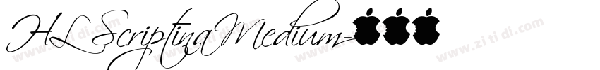 HL Scriptina Medium字体转换